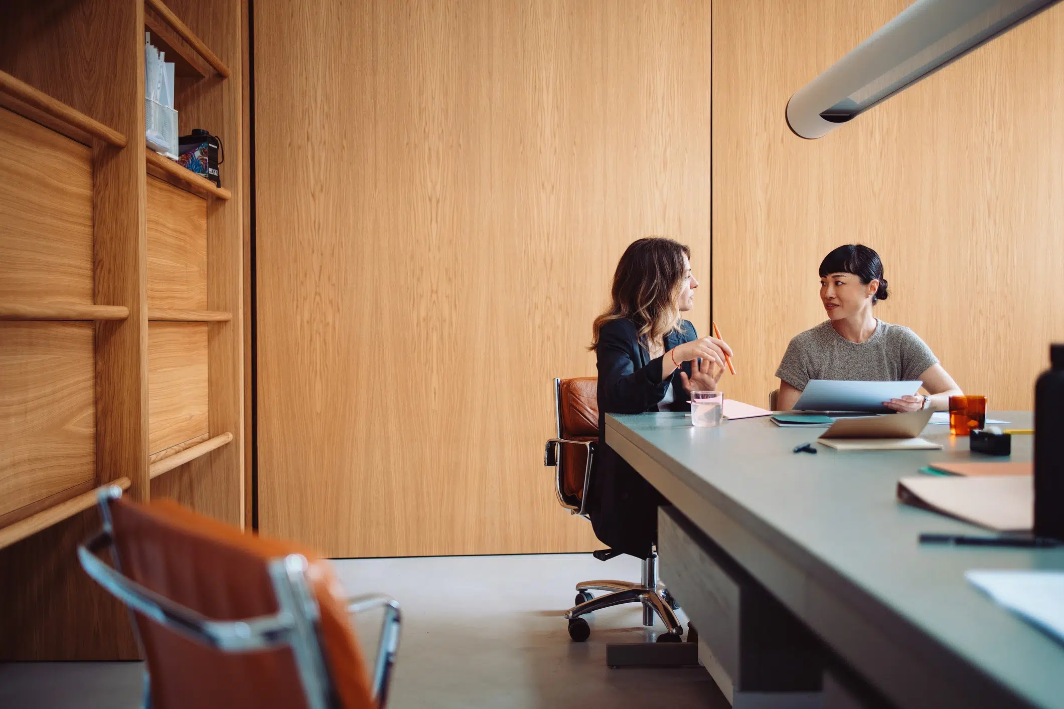 women in conference room